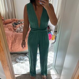 Earth Circus Banyan Multiways Jumpsuit in Green XS / s NWT